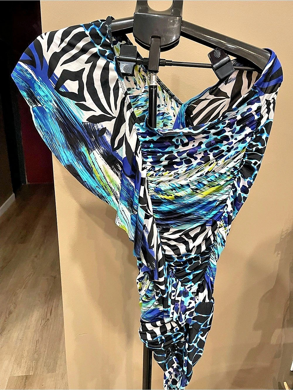 Wet Seal One Shoulder Halter One Piece Dress M
